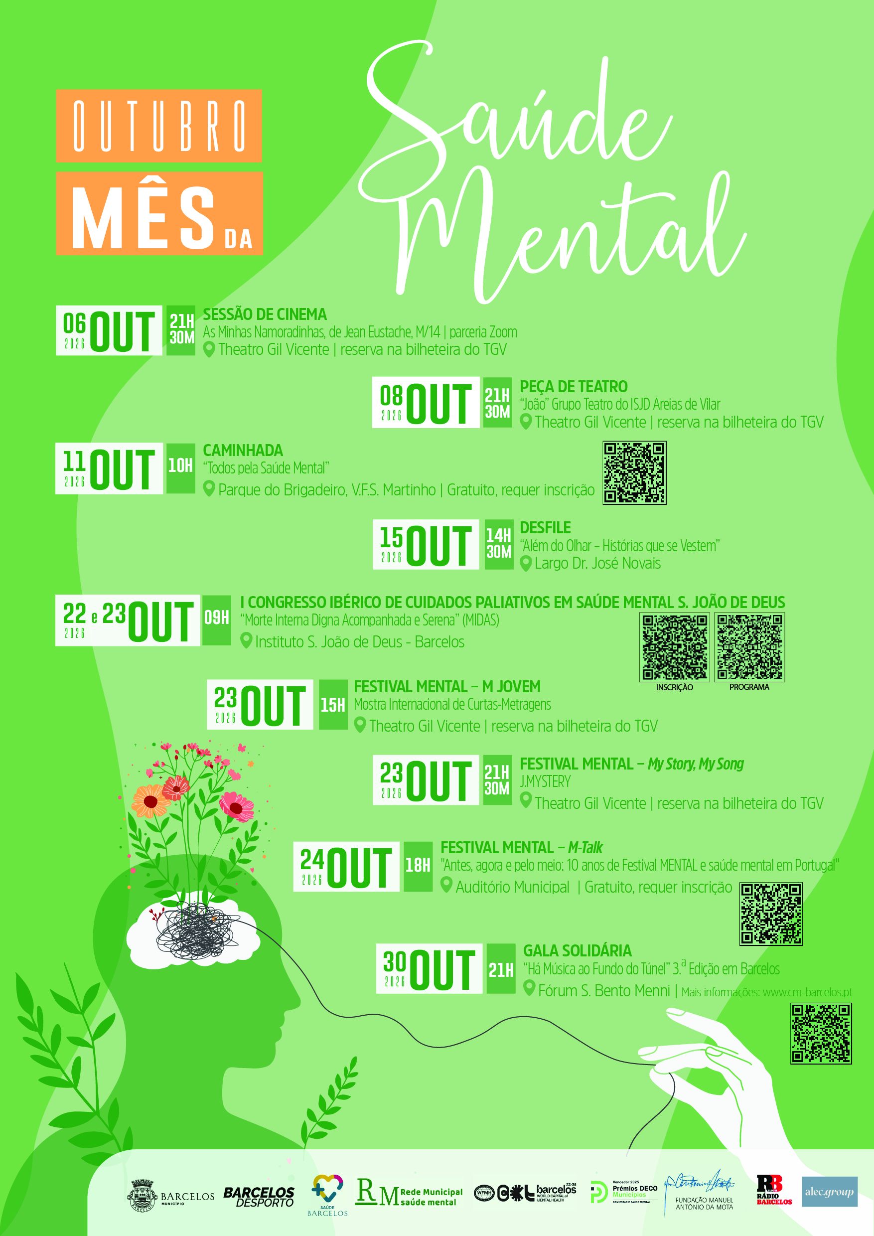 Mês da Saúde Mental em Barcelos – 2026